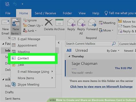 This is one of the best electronic cards out there. How to Create and Share an Electronic Business Card in Outlook