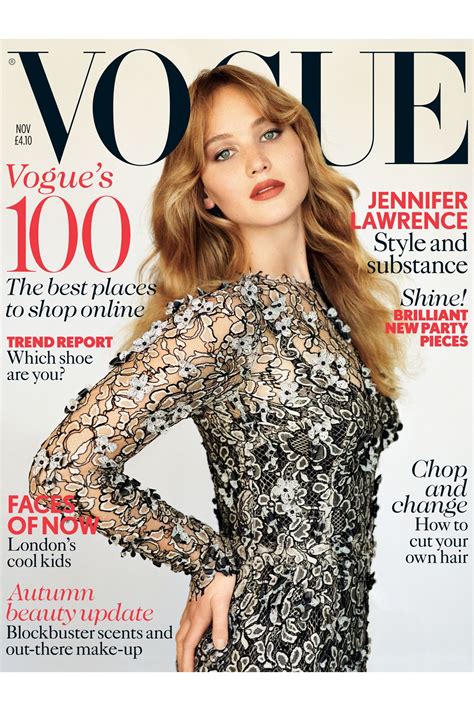 Jennifer Lawrence Makes Vogue Cover Debut British Vogue British Vogue