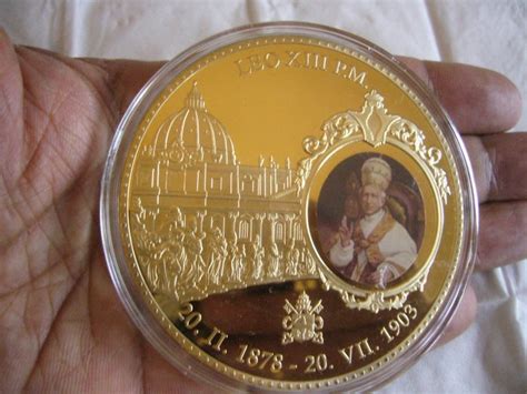 Vatican Prestige Specimen Set 24k Gold Plated 2 Medals Vatican