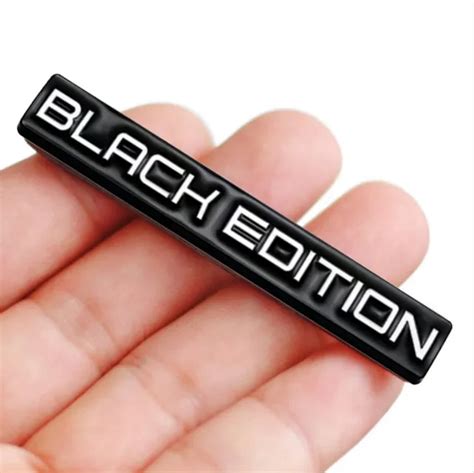 3d Black Edition Logo Car Sticker Metal Emblem Badge Decal Trim Car