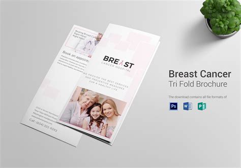 6 Breast Cancer Tri Fold Brochure Templates