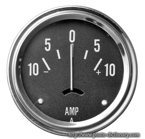 Ampere Gauge Photo Picture Definition At Photo Dictionary Ampere Gauge Word And Phrase