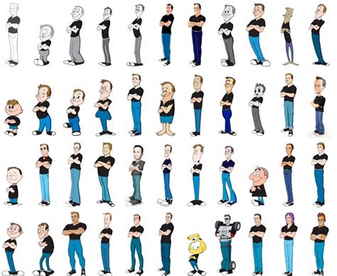 Cartoonist Draws Himself In The Style Of 100 Different