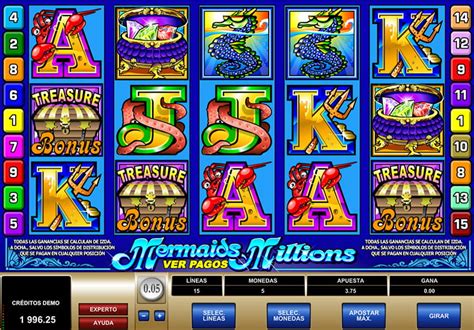 El mejor software de casino online para descargar. Mermaids Millions - Giros gratis y rondas de bonificación
