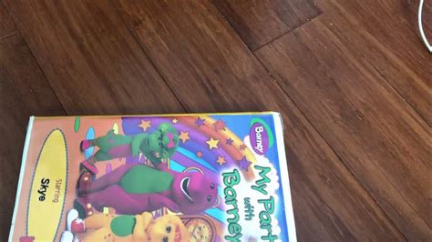 My Party With Barney 1998 Kideo Vhs Youtube