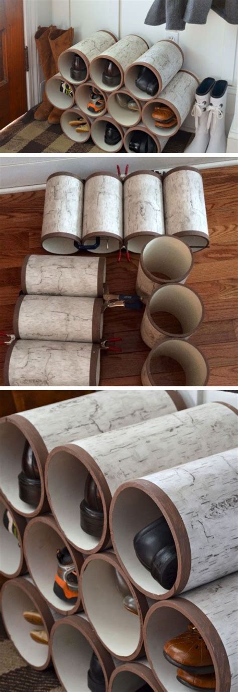 Display them on shoe slotz and you can see your shoe collections every day. 22 DIY Shoe Storage Ideas for Small Spaces | Diy shoe storage, Shoes organizer and Pvc pipe