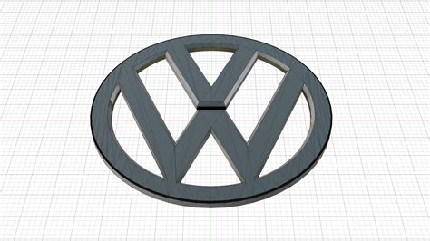 Stl File Volkswagen Logo・3d Print Design To Download・cults