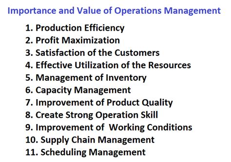 🌷 The Importance Of Operations Management Importance Of Operations