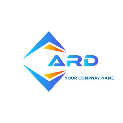 Ard Abstract Technology Logo Design On White Background Ard Creative