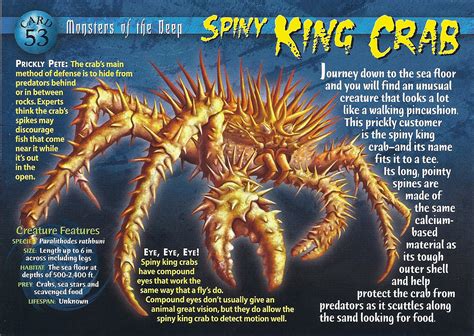 Spiny King Crab Weird N Wild Creatures Wiki Fandom