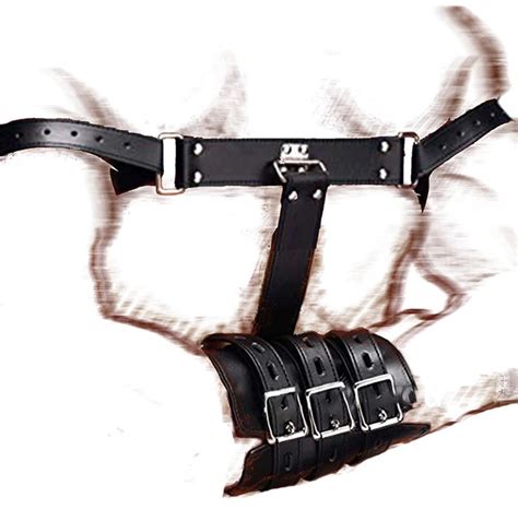 Restraints And Cuffsleather Bondage Handcuffs Bdsm Armbinder Etsy