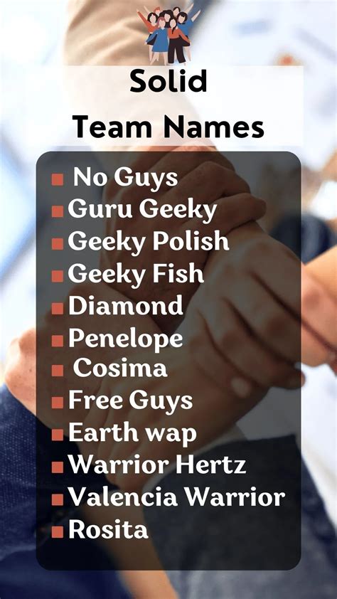650 Strong And Powerful Team Name Ideas Good Name