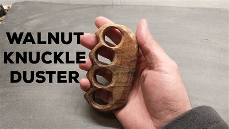 How To Make A Diy Wooden Knuckle Duster From Walnut Wood With Primitive