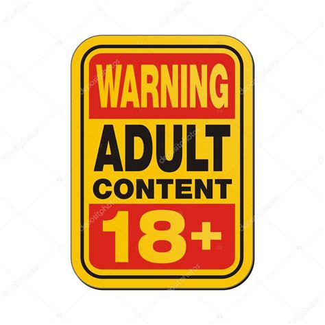 Adult Content Warning Label