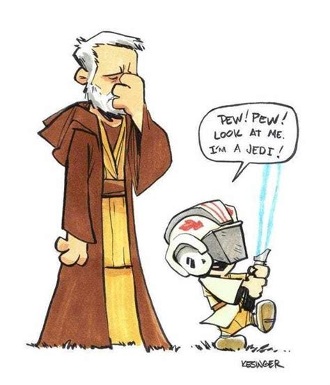 Star Wars Meets Calvin And Hobbes In These Adorable Mashup Comics Bd Star Wars Star Wars Comics