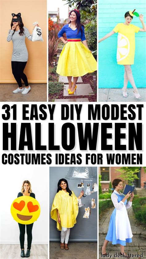 31 Diy Modest Halloween Costumes For Women Lady Decluttered Halloween Costumes Women