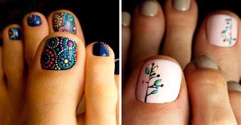 20 Diseños de uñas de los pies que te harán desear mostrarlos Diseños