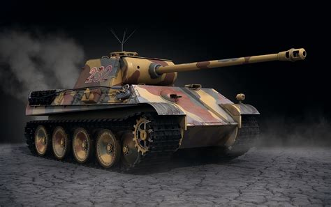 3d Pzkpfw V Panther Camouflage Cgtrader