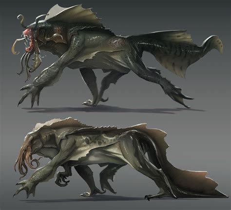 Monster Concept Art Creature Drawings Alien Creatures