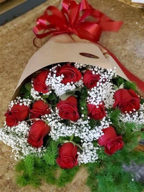One Dozen Wrapped Red Roses In Yucca Valley Ca Cactus Flower Florist