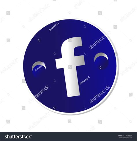 Round Facebook Icon Vector 421553 Free Icons Library