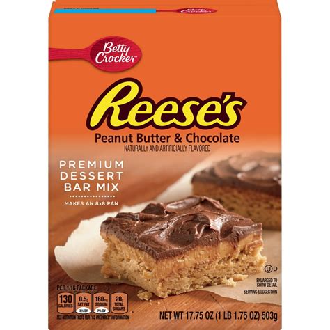 Betty Crocker Reeses Peanut Butter And Choc Dessert Bar Mix 1775 Oz