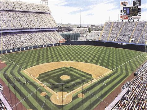 Denver Mile High Stadium Configured For Baseball For Colorado Rockies