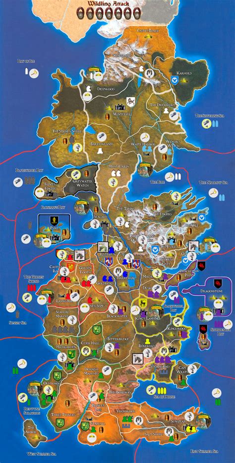 Game Of Thrones Map Of Westeros And Essos Giant Xxl Poster X Cm Ebay