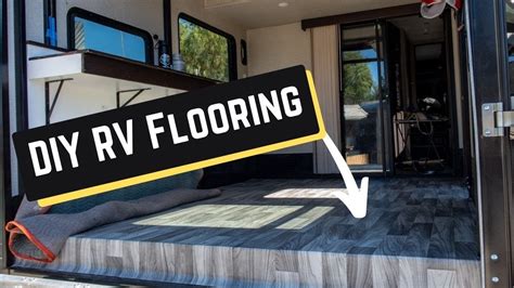 RV Reno Toy Hauler Flooring Installation YouTube