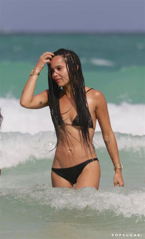 Zoe Kravitz On The Beach In Miami Pictures Popsugar Celebrity Photo