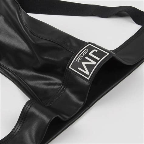 Jockmail Faux Leather Thongs Junkwear For Guys