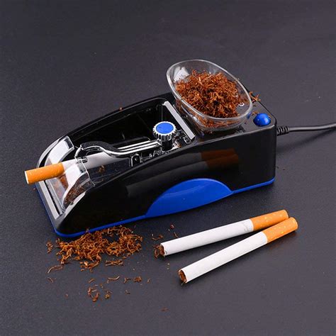 gerui electric cigarette tobacco rolling automatic roller maker mini machine blue and black