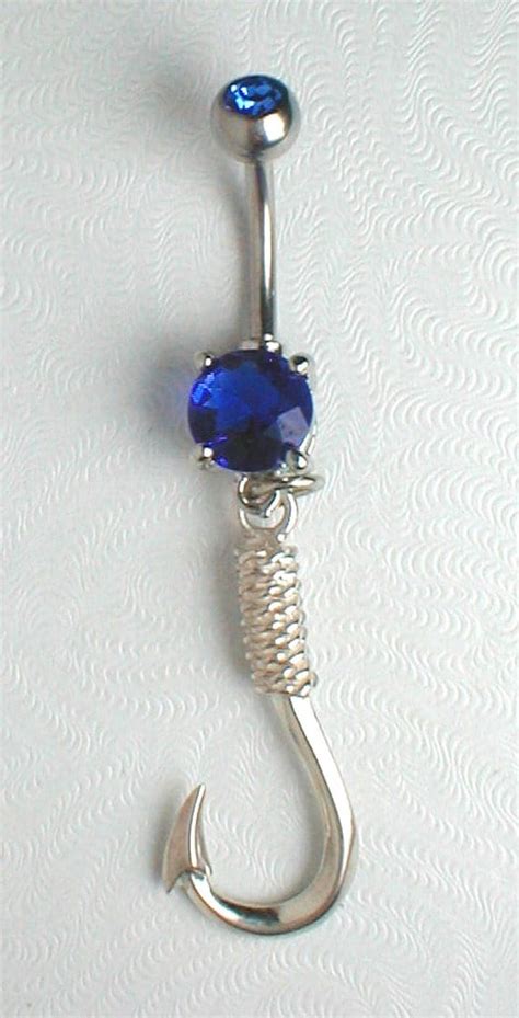 Unique Navelbelly Ring Sterling Silver Hook By Pondgazer2004