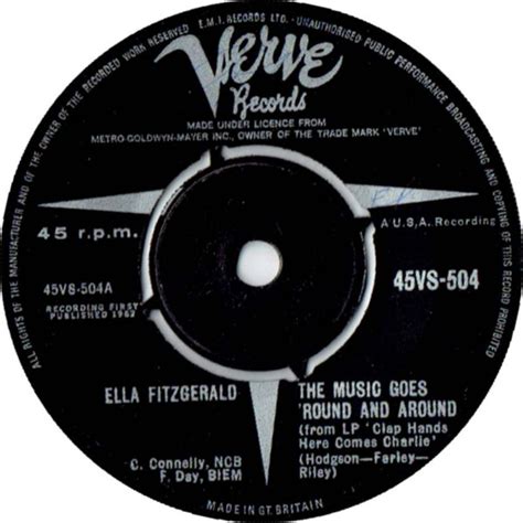 The Music Goes Round And Around By Ella Fitzgerald Single Reviews