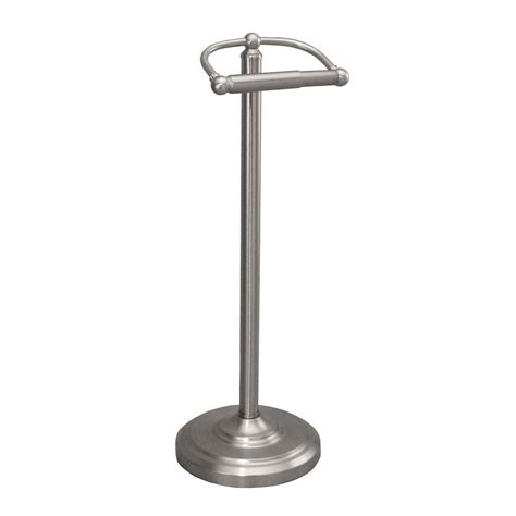 Mdesign decorative metal free standing toilet paper holder to keep the toilet paper bundle securely in the right place, you must have the best toilet paper. Gatco Double Post Toilet Paper Holder in Satin Nickel ...