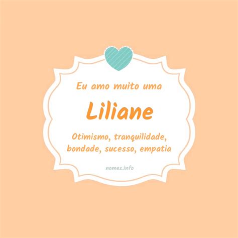 Significado Do Nome Liliane
