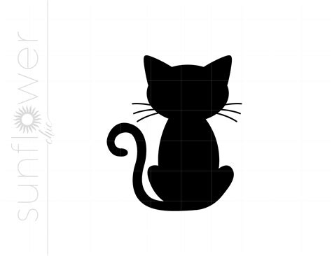 Cat SVG Cat Clipart Cat Silhouette Cut File Vector Cat Etsy