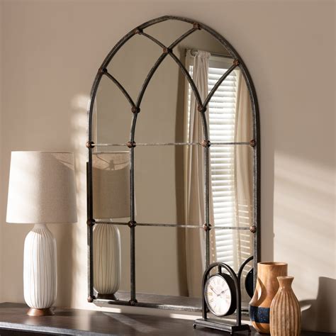 20 Best Collection Of Metal Arch Window Wall Mirrors