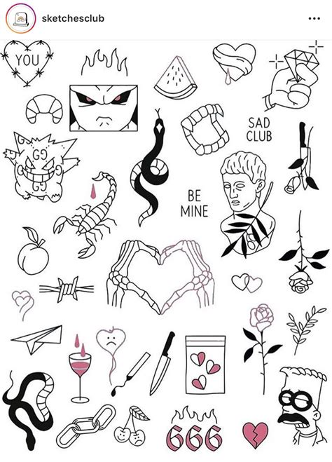 Kritzelei Tattoo Grunge Tattoo Doodle Tattoo Mini Drawings Tattoo