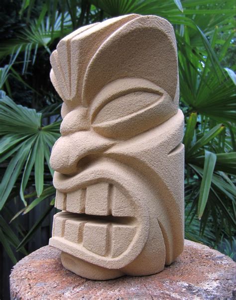Tiki Mergel Marlstone Tiki Statues Tiki Art Tiki Head