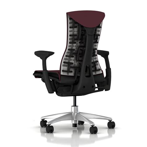 The herman miller aeron is an iconic, comfortable, and durable chair, and the mesh back and seat make it a better option than the gesture. Herman Miller Embody Chair Mulberry Rhythm with Graphite Frame and Titanium Base. Embody Home ...