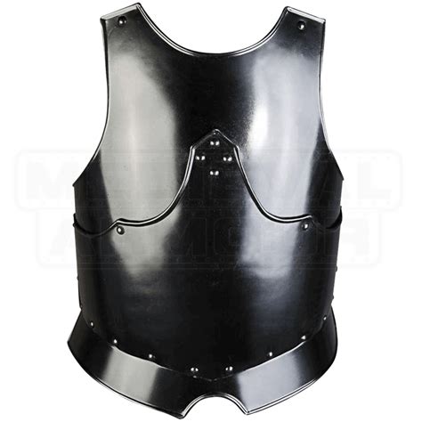 Blackened Gustav Breastplate My100395 By Medieval Armour Leather
