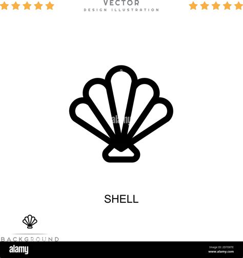Shell Icon Simple Element From Digital Disruption Collection Line