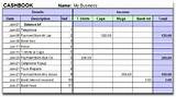 Pictures of Cash Book Accounting Software