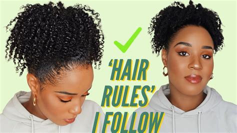 7 Natural Hair Rules I Do Follow Part 2 Youtube