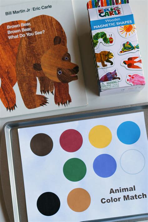 Eyes can be a black dot a personal visual demonstration helped them see what the templates were for. Color Matching Activity for Brown Bear Brown Bear, What Do ...