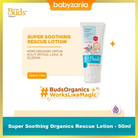 Jual Murah Buds Super Soothing Organics Rescue Lotion 50ml Popok Di