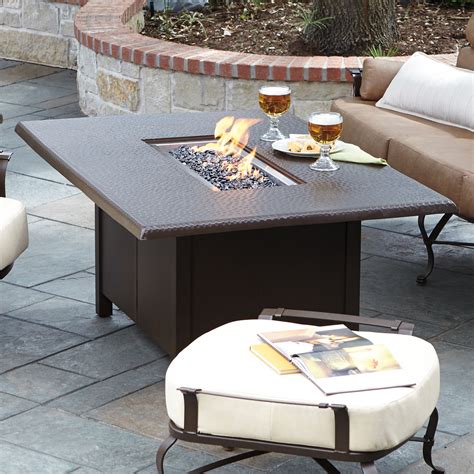 outdoor fire dining table Elementi workshop 82 in. patio dining fire table