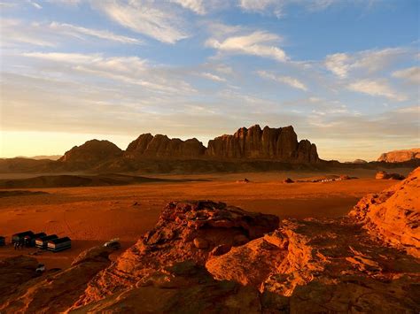 Hd Wallpaper Desert Sunset Sand Wadi Rum Jordan Landscape Red