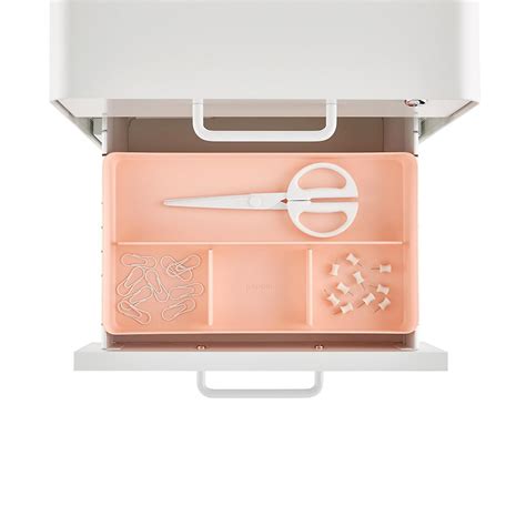 Space saving ideas for kaitlyn's dorm bathroom. Blush Poppin File Cabinet Organizer | The Container Store